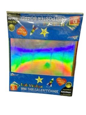 NEW ROYAL BRITES Metallic Foil Mini Poster Board 12" x 14", Pkg of 10 Sheets